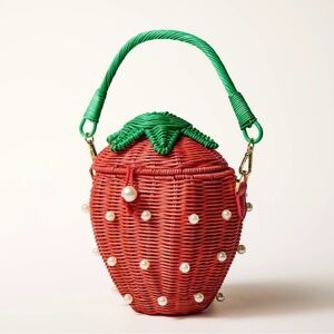 Pearl Embellished Strawberry Basket Bucket Bag Kate Spade NY x Target